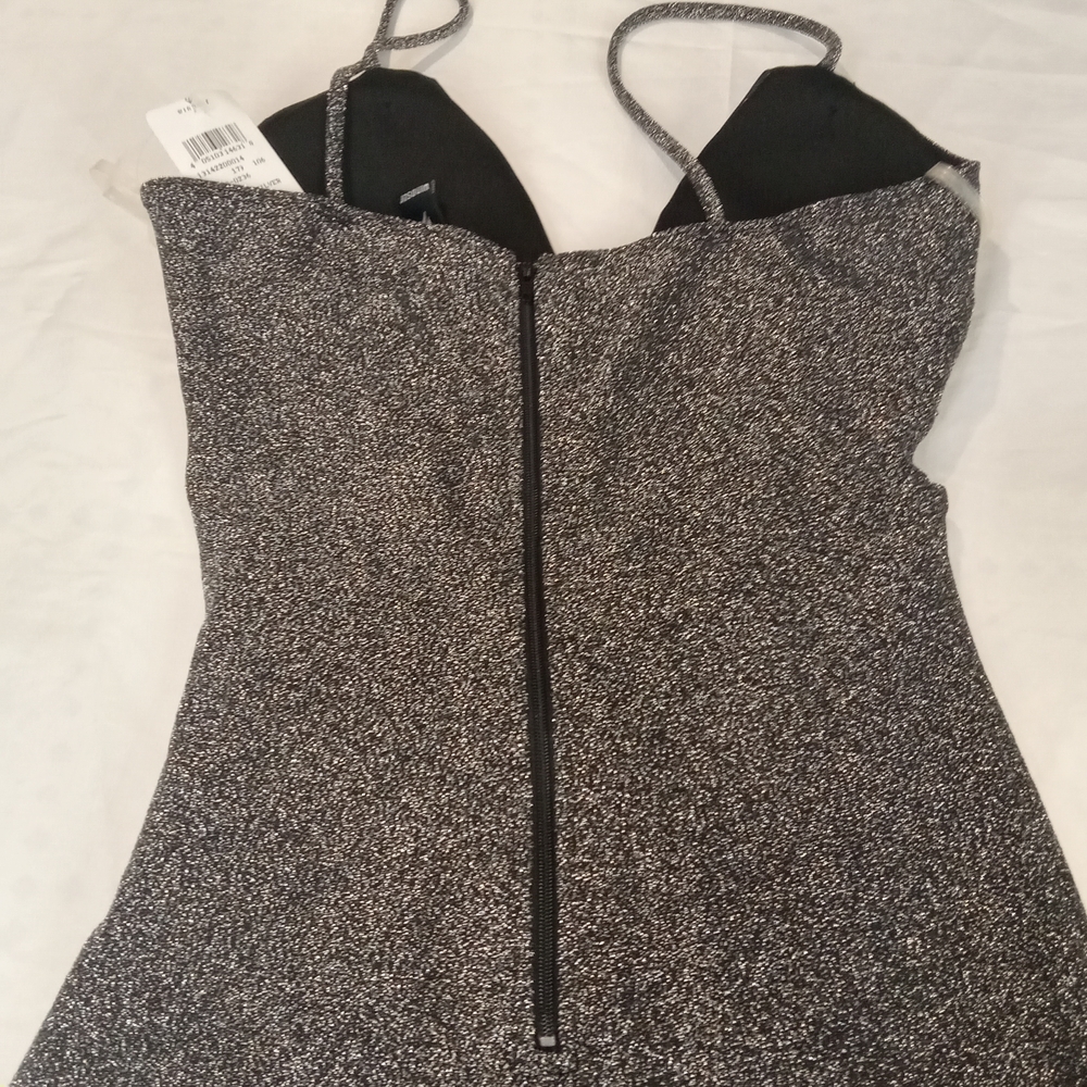Windsor Elegant Black Glitter cut out Mini Dress Size Small NWT - Picture 14 of 16